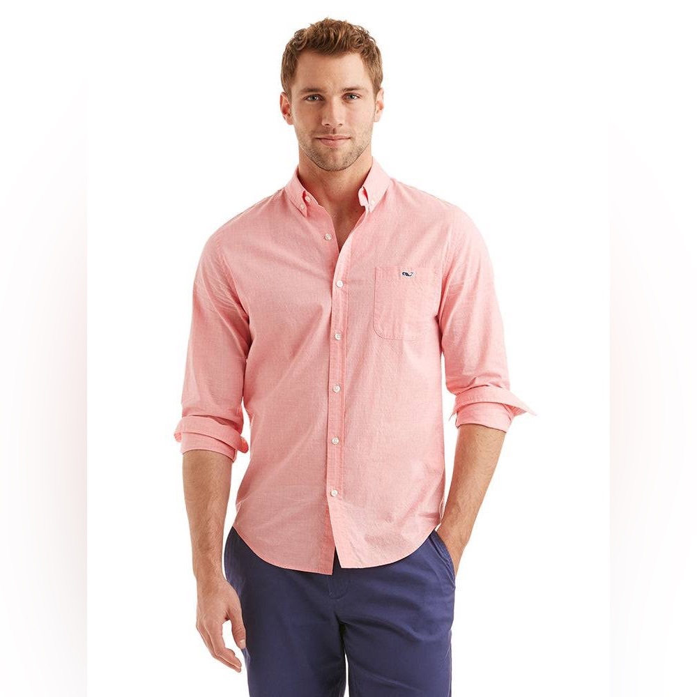 Vineyard Vines | Cotton Pink Casual Button-Down Shirt | Sz XS